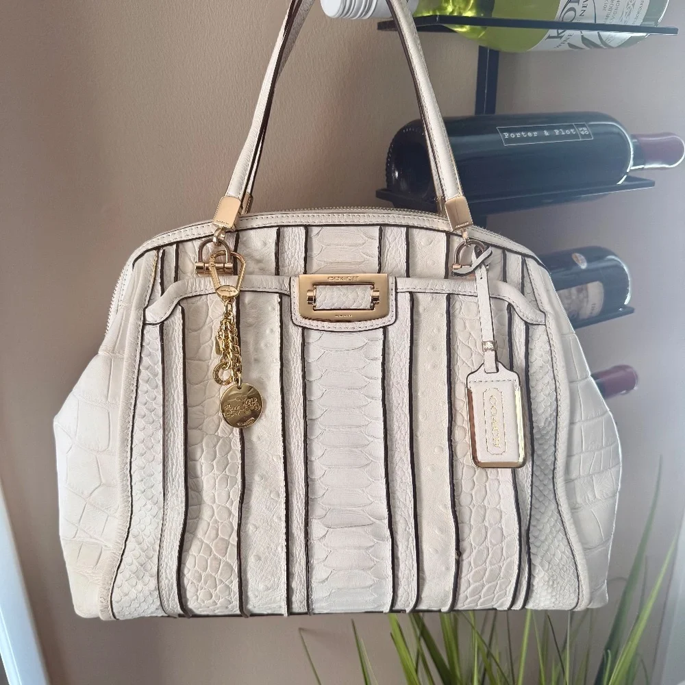 Coach Genuine Python Leather Satchel | Discontinued Exotic | Excellent Condition - Picture 14 of 16